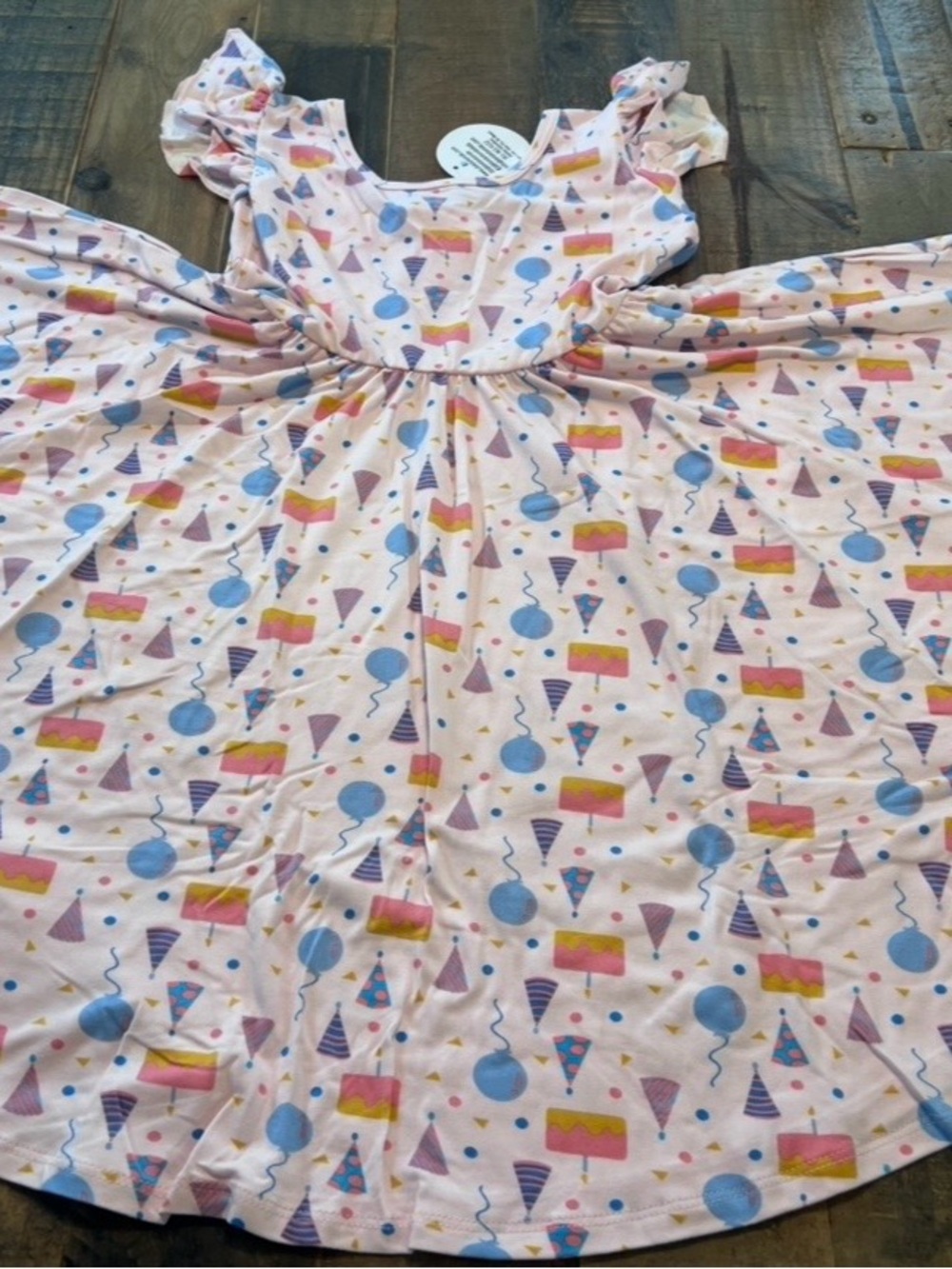Dot Dot Smile size 5/6 or 7 girls Birthday Empire Twirl Dress New